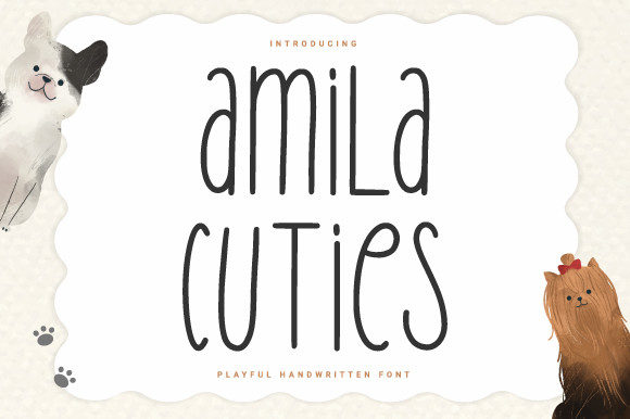 Amila Cuties Font for Creative Web Design and Branding