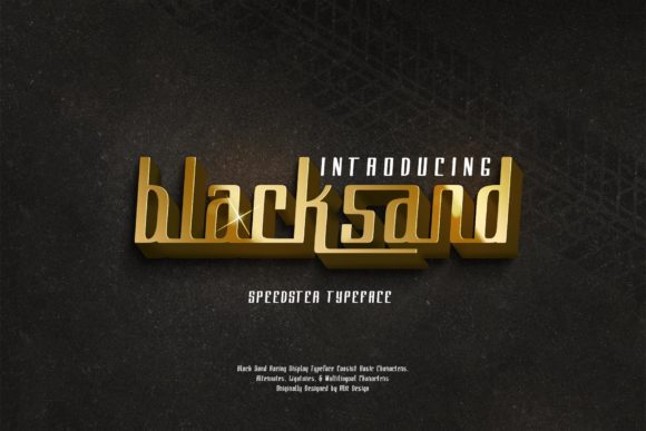 Black Sand: A Bold Display Font for High-Impact Designs