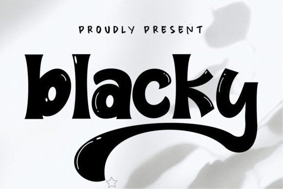 Blacky: A Display Font for Creative Craft Projects