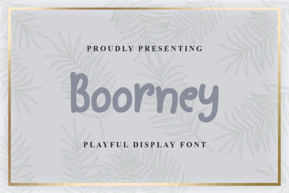 Boorney Font: A Playful Typeface for Creative Crafters