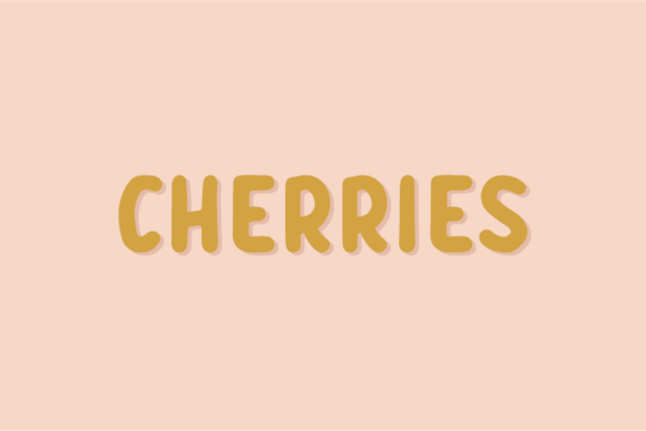 Cherries Font for Modern Web Design and Branding