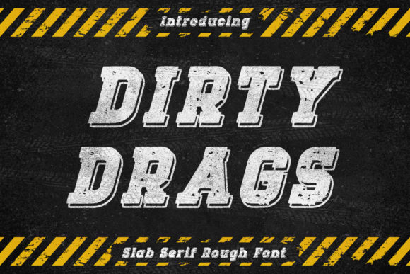 Dirty Drags Font for Bold Branding and Vintage Vibes
