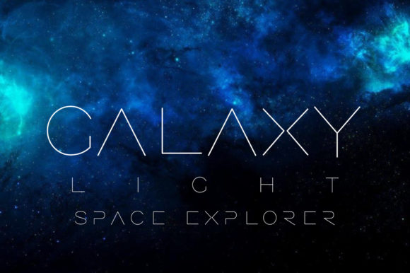 Galaxy Light Font: A Modern Display Typeface for Crafters