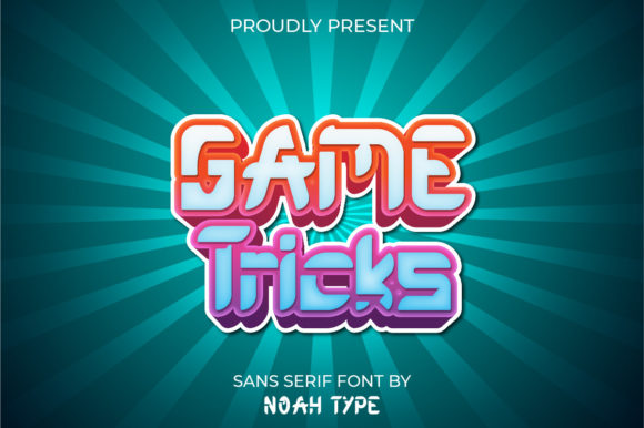 Game Tricks Font for Creative Makers and Designers