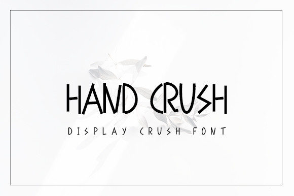 Hand Crush Font for Creative Business Branding