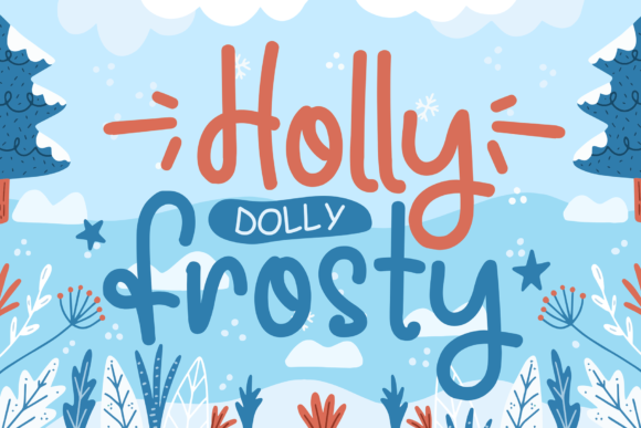 Holly Frosty Font for Winter-Themed Web Design