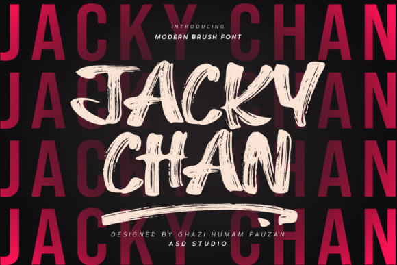 Jacky Chan Display Font Review for Hand-Painted Branding
