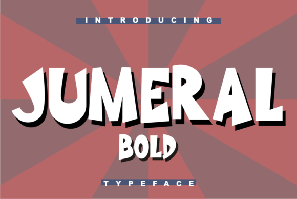 Jumeral Display Font for Business Branding and Design