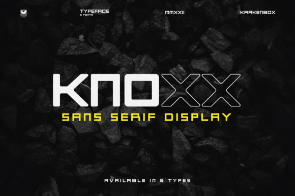 Knoxx Display Font for Strong Campaign Typography