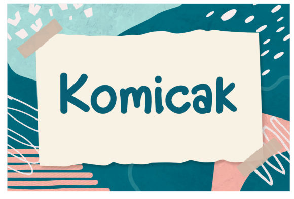 Komicak Display Font for Engaging Editorial Designs