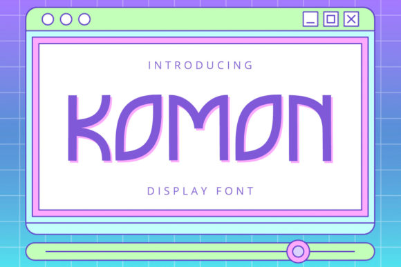Komon Display Font for Editorial Design and Creative Publishing
