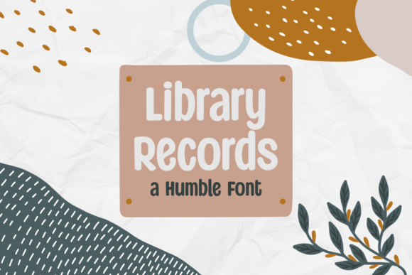 Library Records Font Review: A Playful Display Typeface for Creative Projects