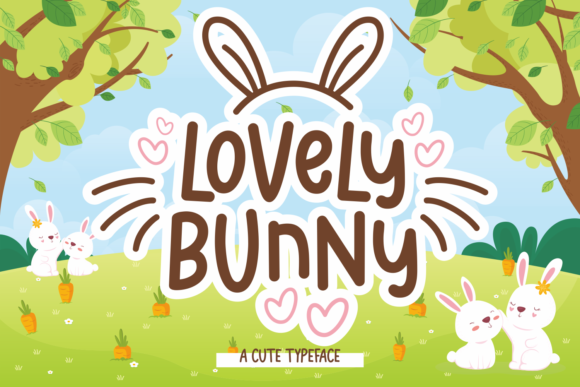 Lovely Bunny Font: A Cute Display Type for Creative Projects