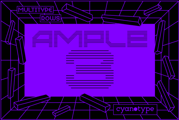 MultiType Rows Ample 3 Font for Trendy Branding and Creative Designs