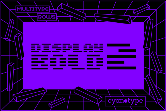 MultiType Rows Display Bold 2 — A Pixel Font That Stands Out
