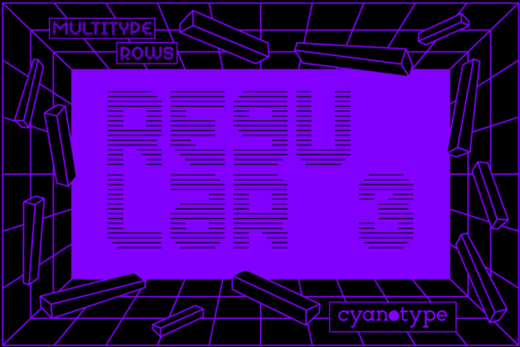 MultiType Rows Regular 3 — A Pixel Font for Trendy Web Typography