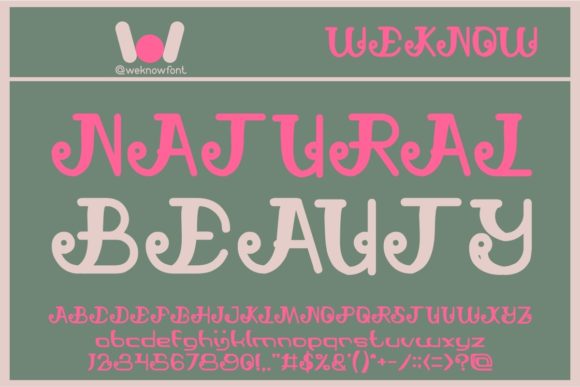 Natural Beauty Font for Creative Branding and Display Projects
