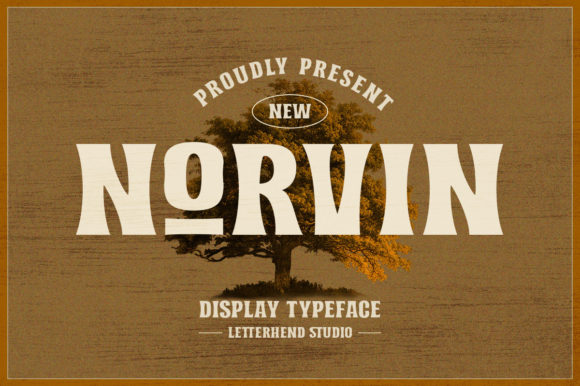 Norvin Font: A Vintage Bold Display Typeface for Editorial Design