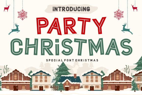 Party Christmas Font for a Festive Brand Boost