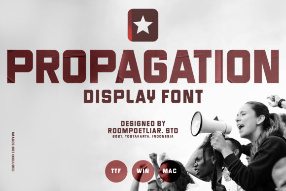 Propagation Display Font for Creative Projects