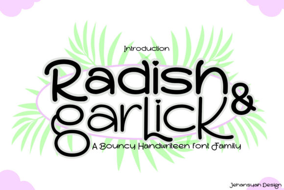 Radish and Garlick Font Review: A Whimsical Display Typeface for Makers