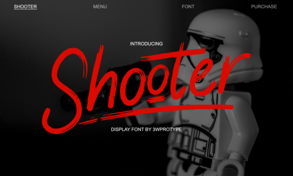 Shooter Font for Modern Branding and Display Design
