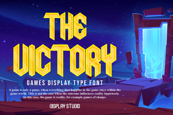 The Victory Font: A Bold Display Typeface for Creative Publishing