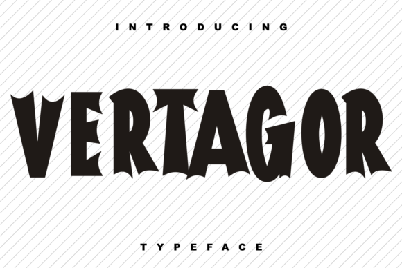 Vertagor: A Thick-Lettered Display Font for Bold Editorial Design